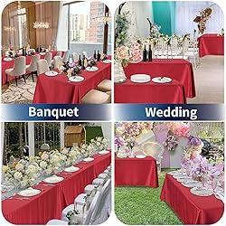 PureFit 6 Pack Red Table Cloths 60 x 126