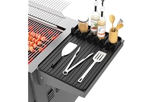 Bocizufstar Silicone Griddle Tools Mat for Blackstone, Heat Resistant Spatula Mat, BBQ Grill Tool Rest, Silicone Grill Mat & Pad, Griddle Accessories for Kitchen, Cooking & Countertop