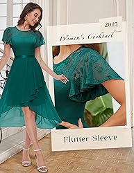 Wedtrend Women's Formal Dress Ruffle Cocktail Party