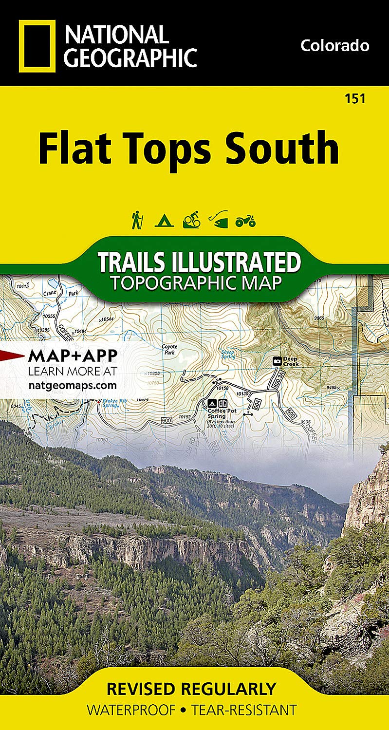 Flat Tops South (Nationwide Geographic Trails Illustrated Map, 151)