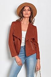PRETTYGARDEN Women's Faux Suede Jackets 2024 Fall