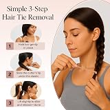 Kitsch Hair Tie Cutter 3pc Set Multicolor Recycled Plastic Gentle Removal view 7