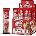 The Frozen Bean - Cookie Butter Frappe & Latte Instant Mix with Arabica Coffee, Double Caffiene, Low Sugar - for Hot, Iced, or Frappuccino-Style Blended Drinks - (20) 0.53oz Single Serve Sticks
