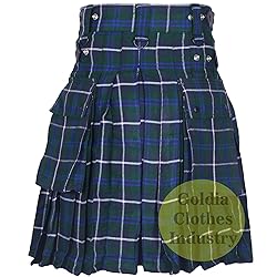 Goldia Clothes Industry Tartan Kilts l Men's