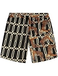 VATPAVE Mens Flamingo Hawaiian Sets Casual Short