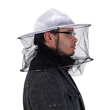BEEComb IMKERSCHUTZHUT Schnellverschluss, Ø 39 cm, weiß | Bienenhut, Imker Schutzhut, Imker Schutzkleidung, Schlupfschleier