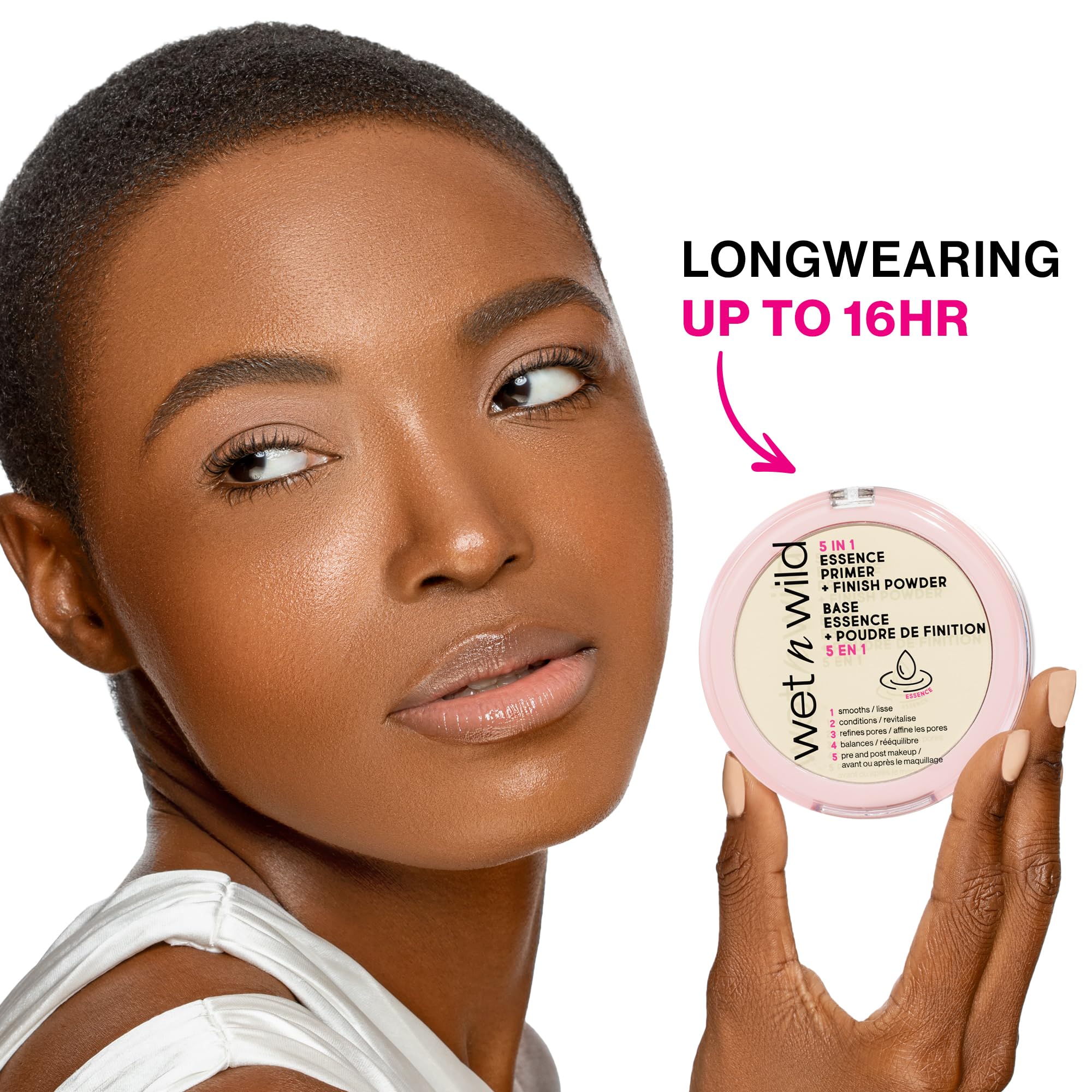 wet n wild 5 In 1 Essence Primer + Finish Powder clear