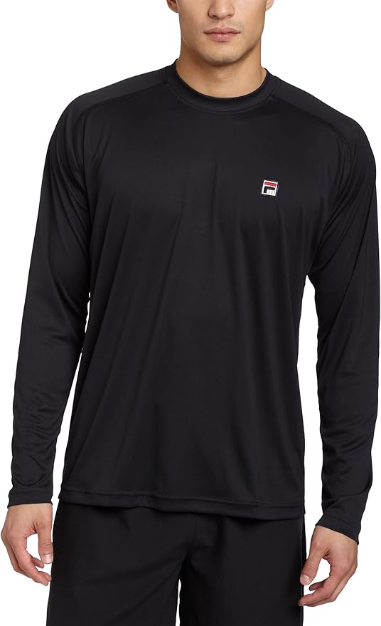 Fila Mens Essenza Long Sleeve Top Tennis Shirts Clothing