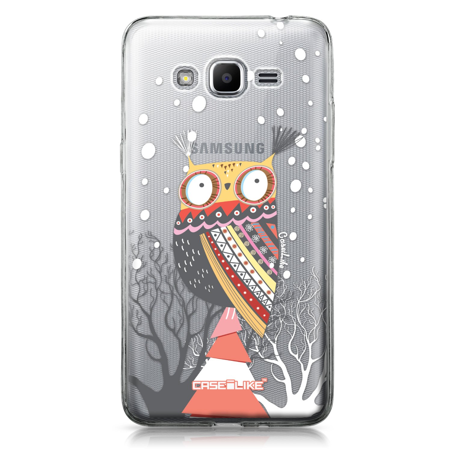 CASEiLIKE Samsung J2 Prime case, Owl Graphic Design 3317 Pattern TPU Case Bumper Snap-on Back Cover for Samsung Galaxy J2 Prime