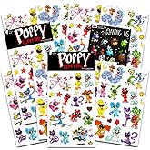 Poppy Play Time Sticker Pack for Kids Bundle | Poppy Play Time Party Favors with 8 Poppy Play Time Sticker Sheets | Poppy Play Time Party Supplies Set