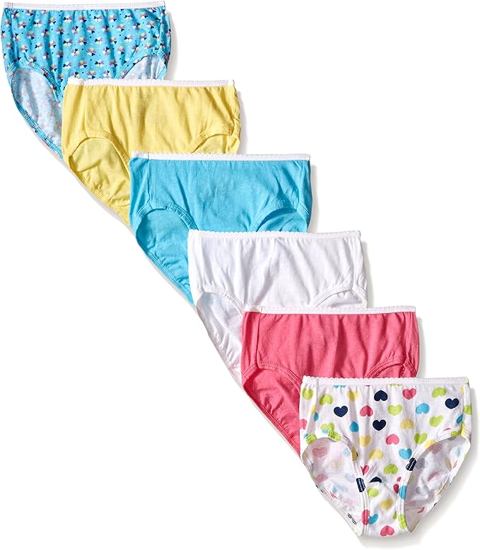 Hanes Girls Toddler 6Pack Brief Amazon.ca Clothing & Accessories