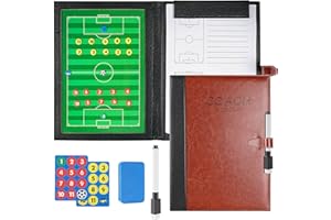 Pure Vie Magnetic Soccer Coaching Tactics Board, Portable Soccer Clipboard for Coaches Soccer Dry Erase Whiteboard Strategy Tactical Blackboard Football Coach Board with Player Markers, Pen and Eraser