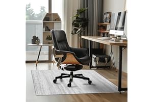 RIMAYA Office Chair Mat for Hardwood Floor, Anti Slip Hi-Q Desk Chair Mat for Hardwood & Low-Carpeted Floors, Easy to Clean Computer Floor Mat Protector Rug for Gaming Rolling Chair on Hard Wood Floors