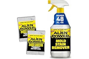 Alien Power Instant Mold Stain Remover Spray Cleaner for Bathroom & Household Surfaces, No-Scrub Formula for Tiles, Grout, Mo