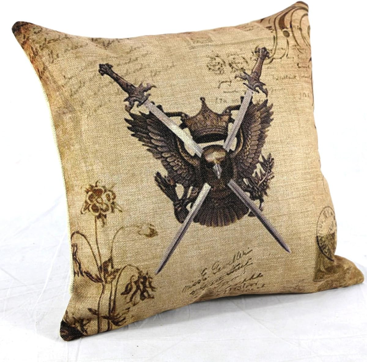 Mega TPC New Waist Back Linen Throw Cushion Cover Eagle Sword Wing 18"
