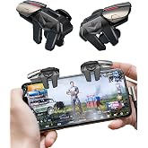 ACEDAYS Mobile Phone Controller for Android &amp; iPhone, 6 Trigger Game Controller Compatible with PUBG Mobile/Knives Out/Call of Duty Mobile, Phone Triggers for Gaming with Sensitive Shoot and Aim