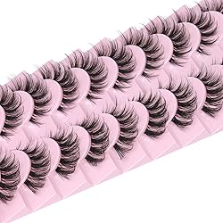 False Eyelashes Clear Band Natural Lashes Wispy Cat