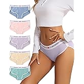 BAJAOEY Women's Cotton Underwear Womens Cheeky Panties for Women Comfy Bikini