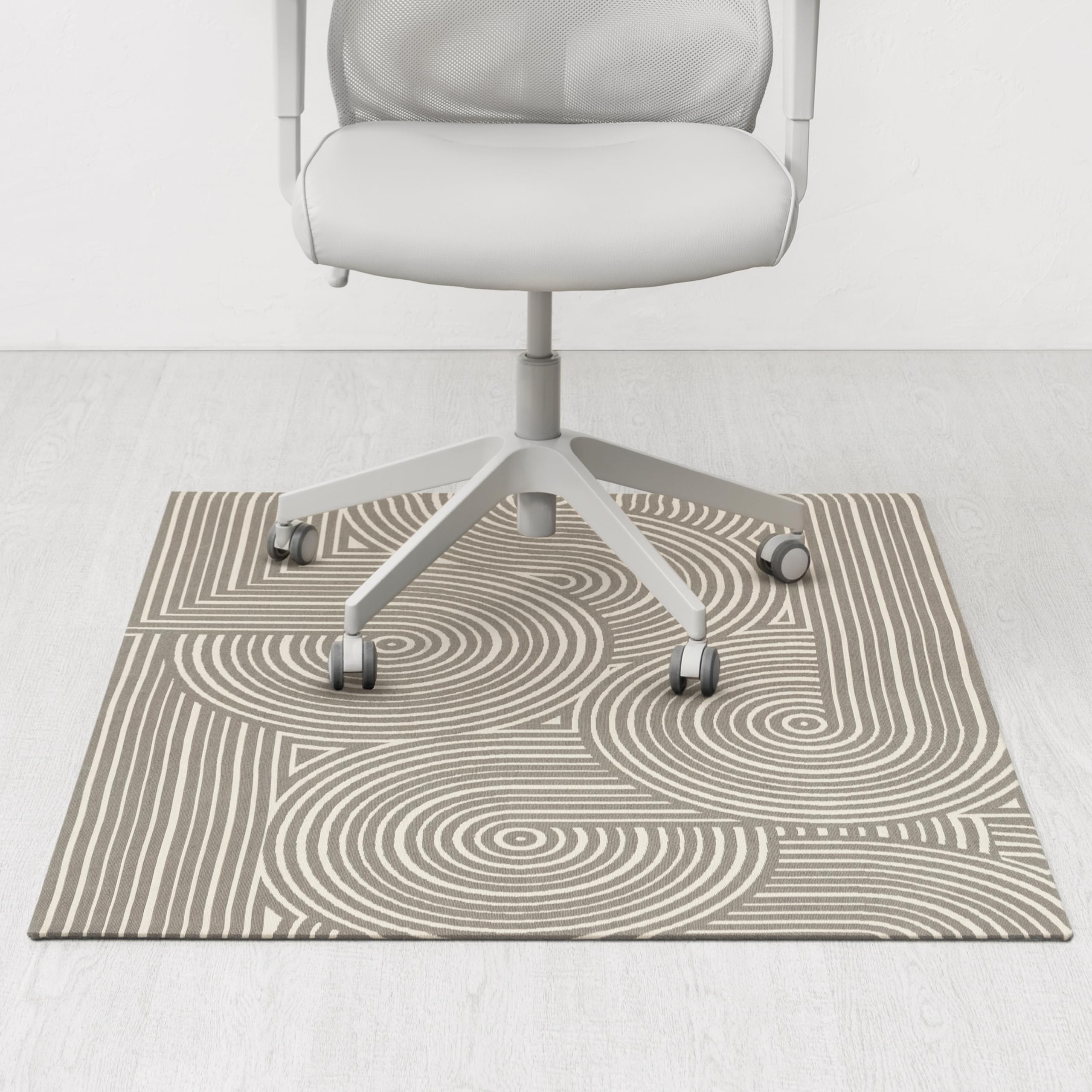 Anji Mountain Rug’d Office Chair Mat for Carpet & Hardwood Floor – Jacquard Woven Top, Anti-Slip Backing, Low Pile, Floor Protector Desk Chair Mat, Office Rugs for Rolling Chairs (36 x 48) Image