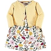 Hudson Baby Girls Quilted Cardigan and Dress