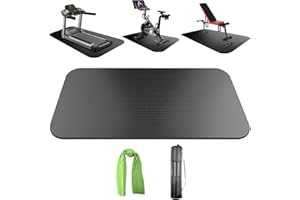 TONINT Bike Mat,Treadmill Mat,For Walking Pad,Elliptical,Exercise Bikes, Stationary Cycles,Spin Bike,Under Exercise Bike Trainer Pad for Indoor Stationary Gym Fitness Equipment Hardwood Floor Protector