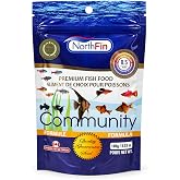 NorthFin Community Tropical Fish Food, Sinking Pellets, 0.5mm, 100g | Community Formula; slow-sinking pellets for freshwater community fish; whole Antarctic krill meal; crafted in Canada