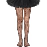 qikqik Girls Fishnet Tights Kids Fishnet Stockings Toddler Glitter Tights Girls Sparkly Stockings Rhinestone Halloween Socks