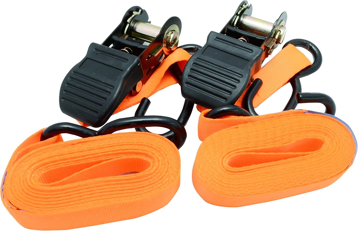 2PC Ratchet TIE Downs, Orange, Black, Gold, 1.2m x 12cm to 4.5m x 12cm - Image 4