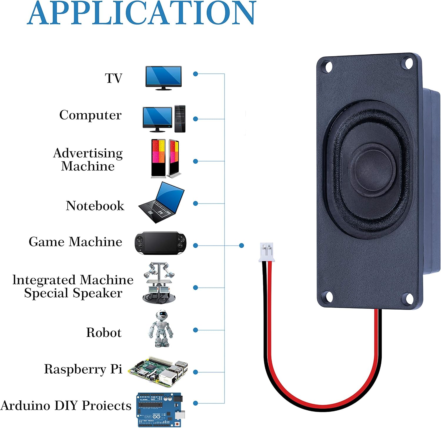 CQRobot Speaker 5 Watt 8 Ohm Compatible with Arduino Motherboard - Image 3