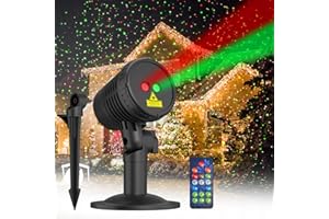 MADOURY Christmas Projector Lights Outdoor, Christmas Light Projector with Remote, Moving Outdoor Holiday Decoration Light Show for House, Yard, Garden, Patio, and Festive Party Decorations, Christmas Gift