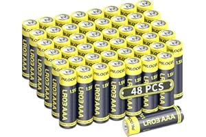 PILOCEL 48 Pack AAA Batteries, 1.5V Alkaline Triple A Battery, LR03 Battery High Capacity Long-Lasting Duarable 10 Year Self-Life for TV Remote Controller Calculator…48 Count