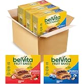 ​​belVita Fruit Bakes Variety Pack, Soft Baked Breakfast Bars, 15 ct | Blueberry, Strawberry, 2 Fruit Bars/Pack, 5g Protein, No High Fructose Corn Syrup, Good Source of Iron, B-Vitamins &amp; Fiber