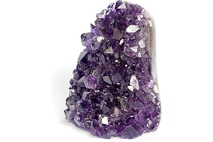 Deep Purple Project Amethyst Clusters Quartz Crystal Geode 1/2 Lb to 1 Lb Plus: Premium Gift Box Spiritual Healing Stone
