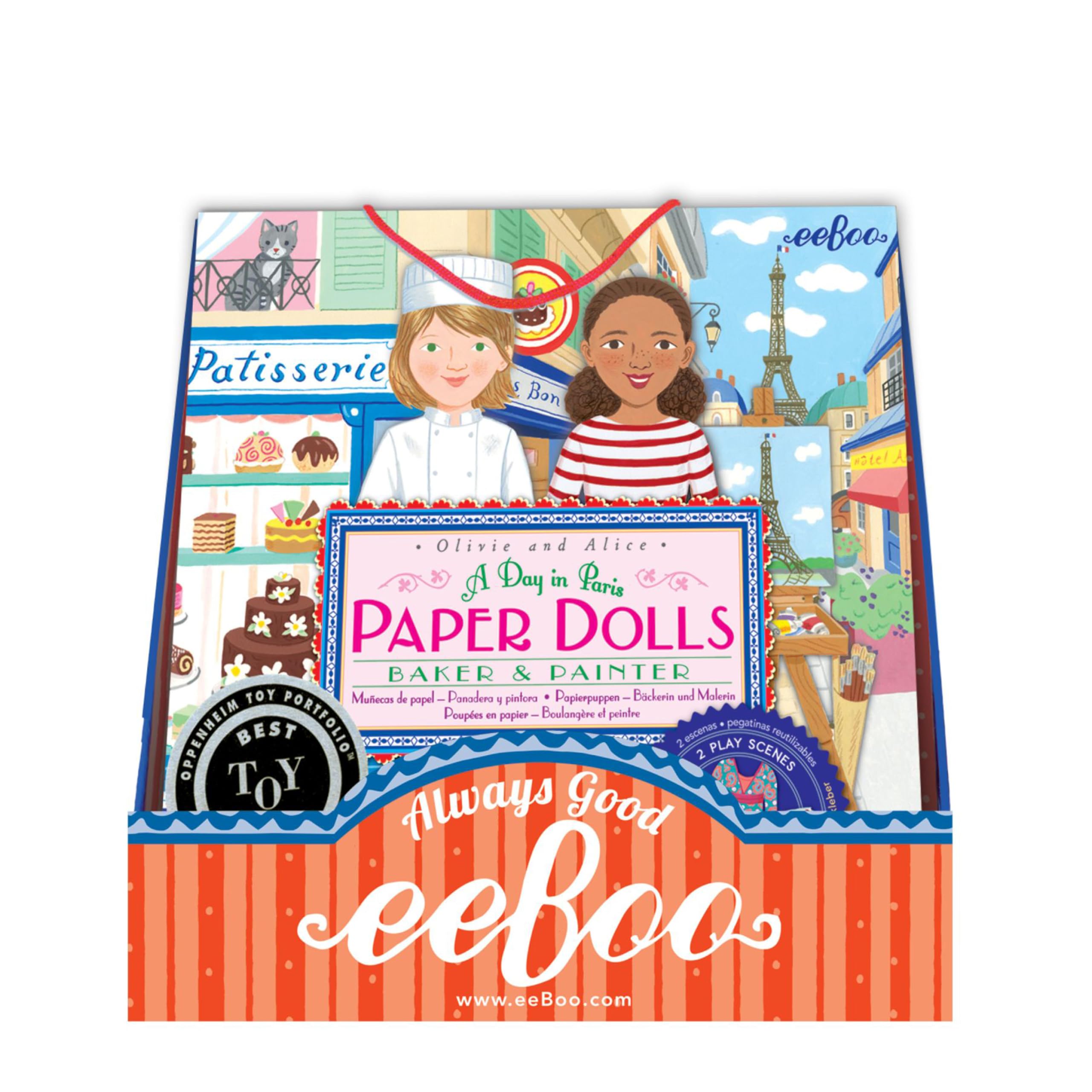 Eeboo A Day in Paris Paper Dolls