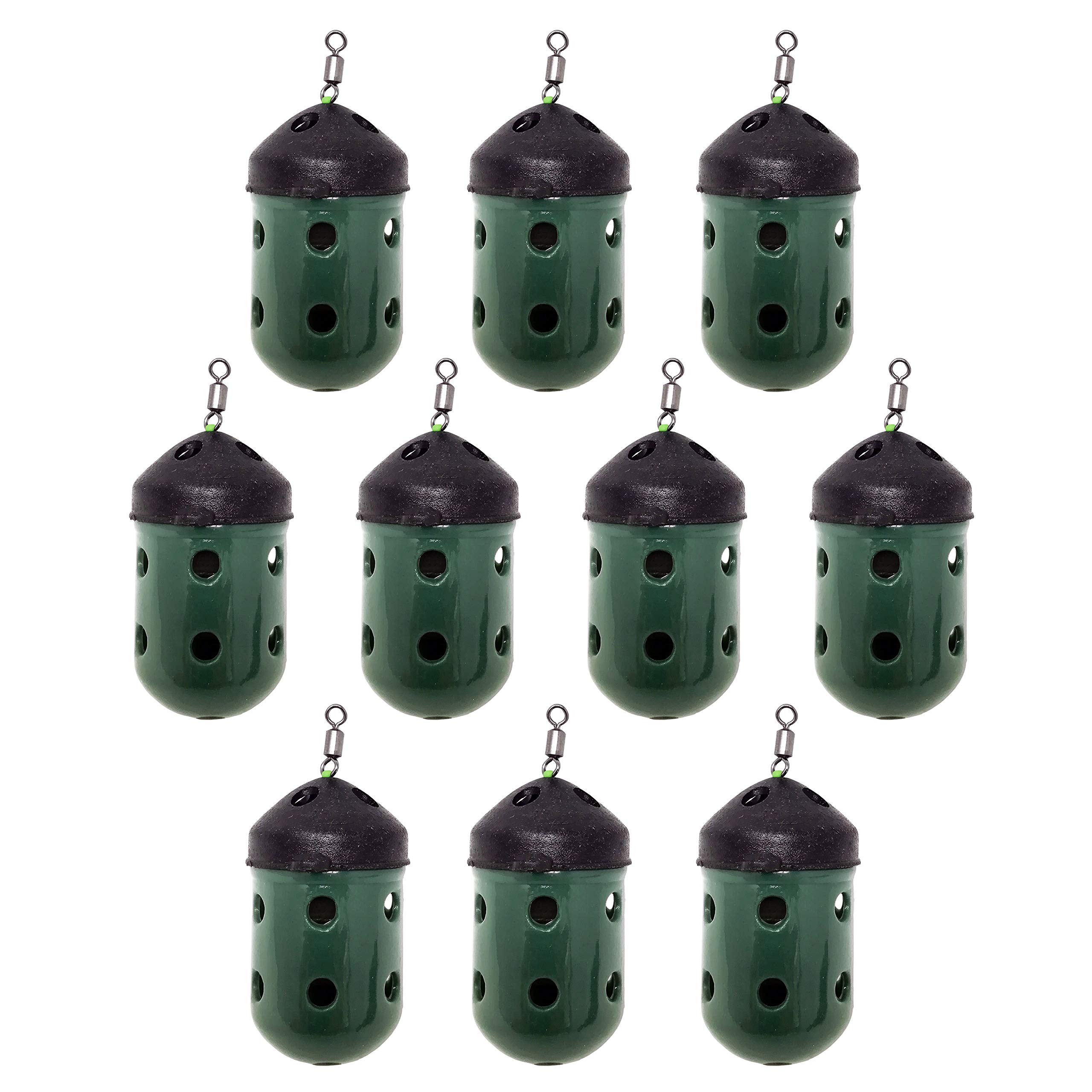 FLADEN Fishing - 10 x FEEDERS - CLOSED END MAGGOT Feeders Fishing Feeders Bulk Packs Available in Medium 20g or Large 30g - Great For Use With a Wide Range of Groundbaits (10 x 20g Feeders)