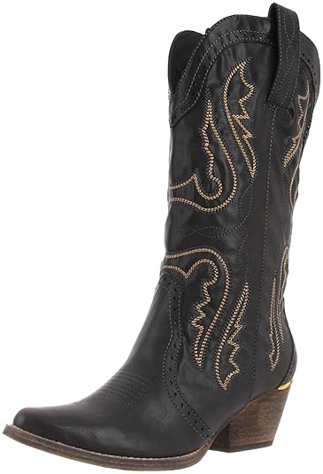 botas vaqueras mujer negras