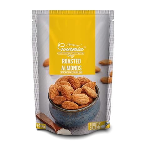 Gourmia Roasted Almonds, Lightly Salted, 100g