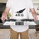 Duronic Hot Plate HP2 SS 2500W Double Hob Stainless Steel with Handles view 5