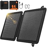 REDIGOO 10W Mini Solar Panels for Cell Phone, Small Solar Panel Charger | Small Solar Panel USB-C, 10W Solar Panel, Solar Charger for Cell Phone, Hiking, Backpacking, Solar Powered Phone Charger