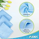 AIDEA Microfibre Cloth 50 Pack 30x30 cm Blue Lint Free Streak Free view 3