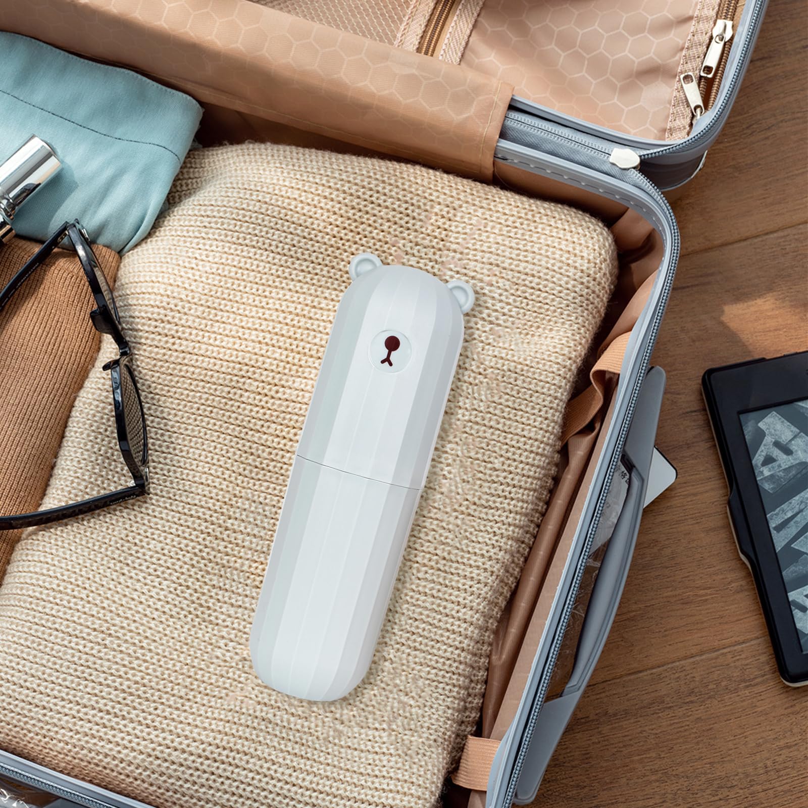 Travel Toothbrush Case 2 Pieces,Toothbrush Holders Travel,Cute Travel Toothpaste Container,Portable Toothbrush Holder With Lid,For Outdoor,Business Travel,Adult,Kids