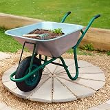 Neo Wheelbarrow 85L Galvanised Steel Tray Pneumatic Tyre Silver view 2