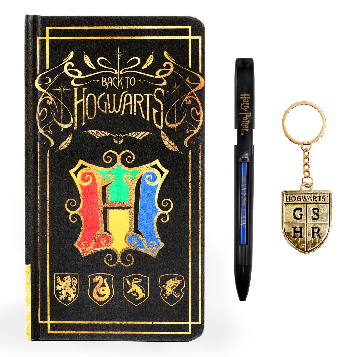 Blue Sky Studios Harry Potter Notebook Gift Set Journal for Kids Teens or Adults Includes Notebook Pen and Keychain — image 1