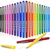 Fuyoooo 20 Pcs Felt Tip Pens 0.7mm Colored Felt Pens Marker Medium Point Journal Planner for Journaling Writing Note Taking Art Office Supplies