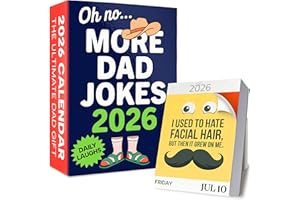 RYVE Dad Joke Desk Calendar 2026 | Page A Day Tear Off Calendar Gift For The Dad Joke Lover, Great Christmas Gift, Funny Daily Dad Jokes Desk Calendar, Stocking Stuffer Gift For Men