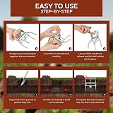 REPELEM Claw Mole Trap Reusable Large Pack of 3 Rust-Free Garden Deterrent view 3