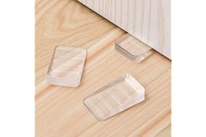 HNMZDS Rubber Wedges Shims 6 Pack Table Wedge Clear Toilet Shims for Leveling, Furniture Levelers for Uneven Floors,Hot Tub Restaurant Appliance Shims for Leveling Feet(0.39" Th)