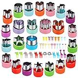 Vegetable Cutter Shapes Set, 24pcs, Mini Cookie