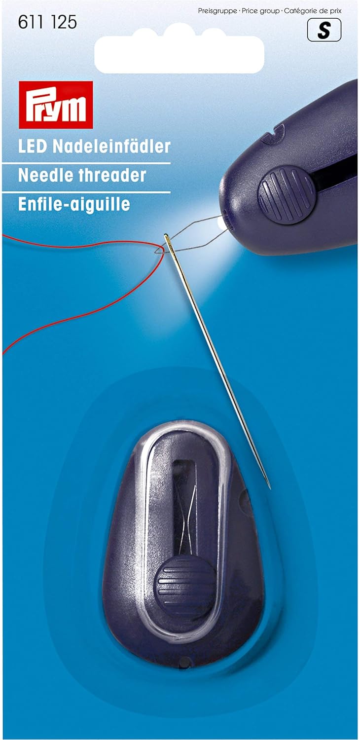Prym 611125 LED-Licht, pflaumenblau Nadeleinfädler, Metall/Kunststoff, 18.5 x 9.5 x 2 cm