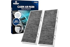 KURIMUP Premium Cabin Air Filter with Activated Carbon,Replacement for CF10553(CP553), Fit for Nissan Frontier/NV1500/NV2500/NV3500/Pathfinder/Xterra and Suzuki Equator.
